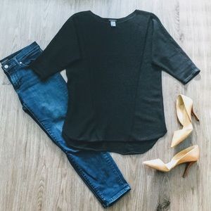 Black tunic sweater